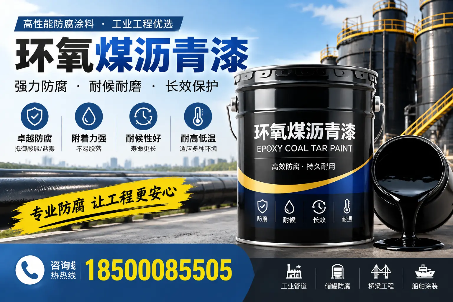 环氧煤沥青漆的施工方法与注意事项,确保在延安顺利完成